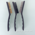 Handy wire Brush Wire Brushes With 3pcs Nylon Steel Brass Brush Manufactory